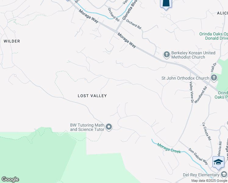 map of restaurants, bars, coffee shops, grocery stores, and more near 17 Culver Court in Orinda
