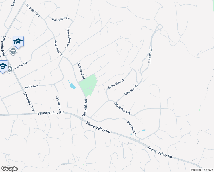 map of restaurants, bars, coffee shops, grocery stores, and more near 2433 Southview Drive in Alamo