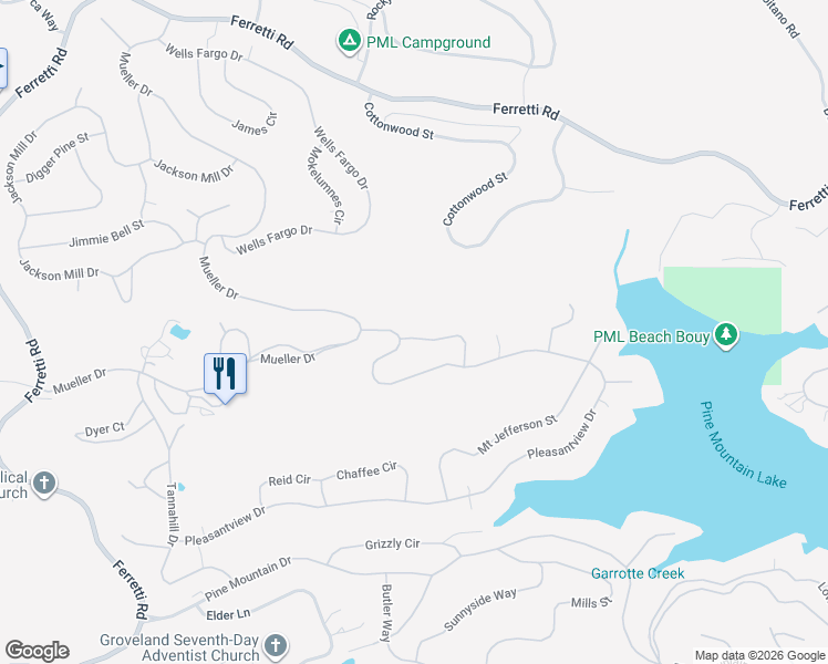 map of restaurants, bars, coffee shops, grocery stores, and more near 19635 Golden Rock Circle in Groveland