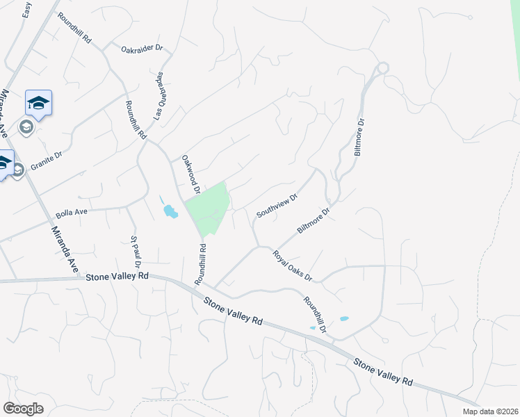 map of restaurants, bars, coffee shops, grocery stores, and more near 2433 Southview Drive in Alamo