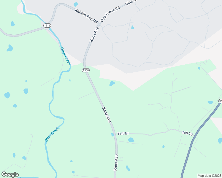 map of restaurants, bars, coffee shops, grocery stores, and more near 3455 Knox Avenue in Vine Grove