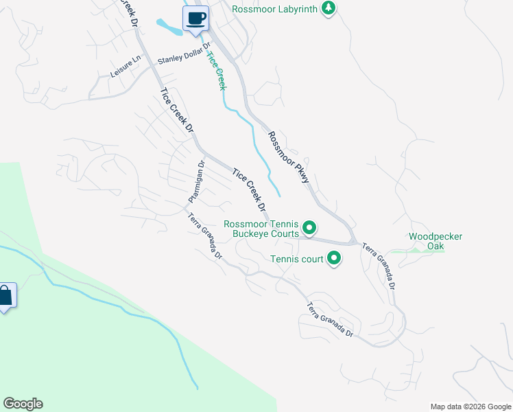 map of restaurants, bars, coffee shops, grocery stores, and more near 3333 Tice Creek Drive in Walnut Creek