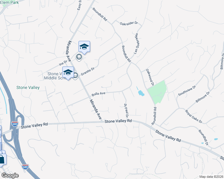 map of restaurants, bars, coffee shops, grocery stores, and more near 170 Bolla Avenue in Alamo