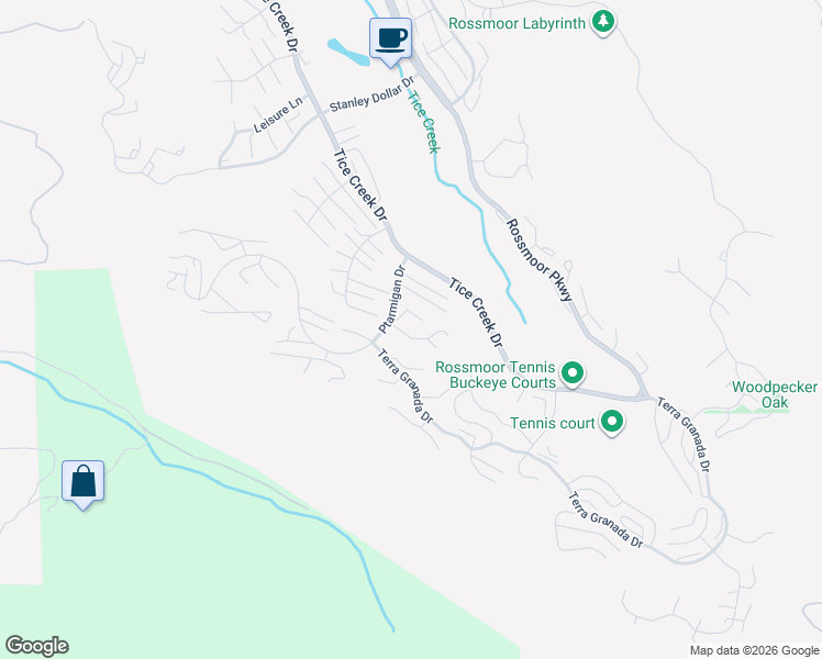 map of restaurants, bars, coffee shops, grocery stores, and more near 1609 Ptarmigan Drive in Walnut Creek