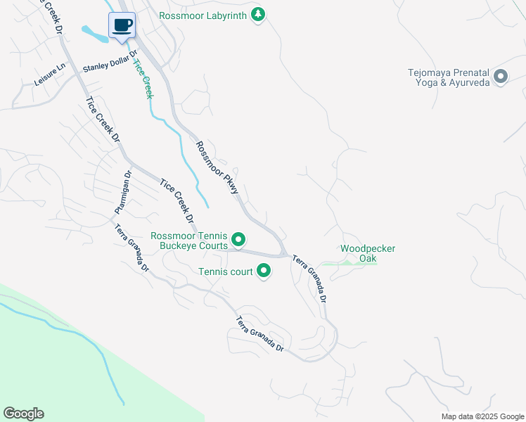 map of restaurants, bars, coffee shops, grocery stores, and more near 3520 Rossmoor Parkway in Walnut Creek