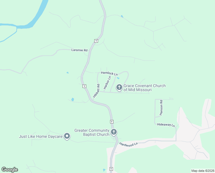 map of restaurants, bars, coffee shops, grocery stores, and more near 21048-A Harbor Lane in Saint Robert