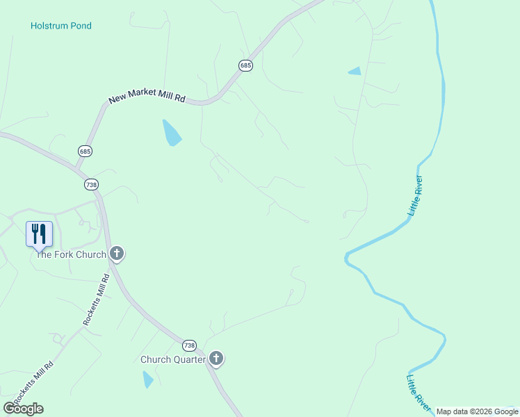 map of restaurants, bars, coffee shops, grocery stores, and more near 16349 Reed Town Lane in Beaverdam