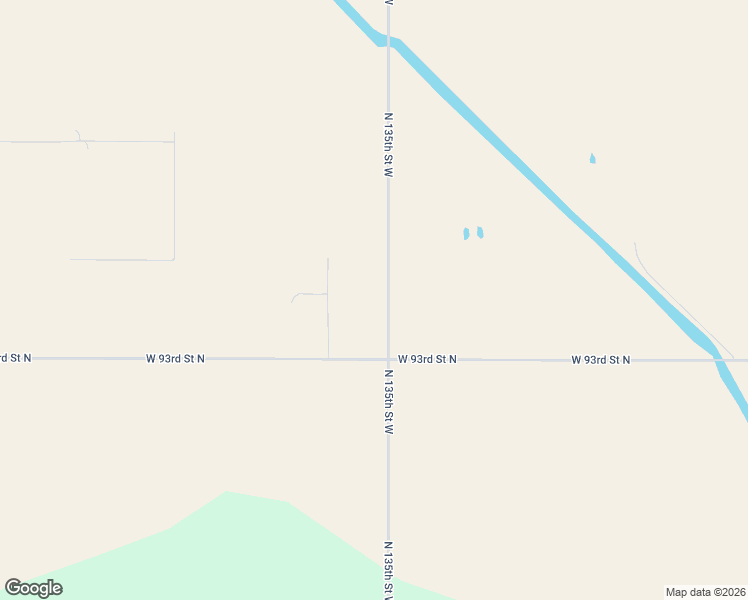 map of restaurants, bars, coffee shops, grocery stores, and more near 9453 N 135th St W in Sedgwick