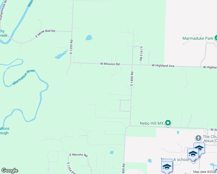 map of restaurants, bars, coffee shops, grocery stores, and more near 13305 East Moles Road in Nevada