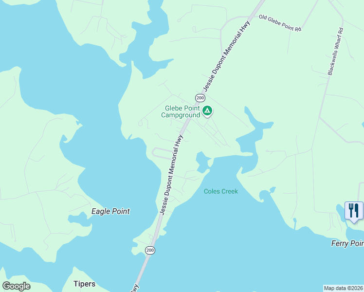 map of restaurants, bars, coffee shops, grocery stores, and more near 2073 Jessie Dupont Memorial Highway in Burgess