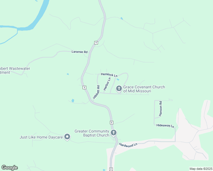 map of restaurants, bars, coffee shops, grocery stores, and more near 20958 Harbor Lane in Saint Robert