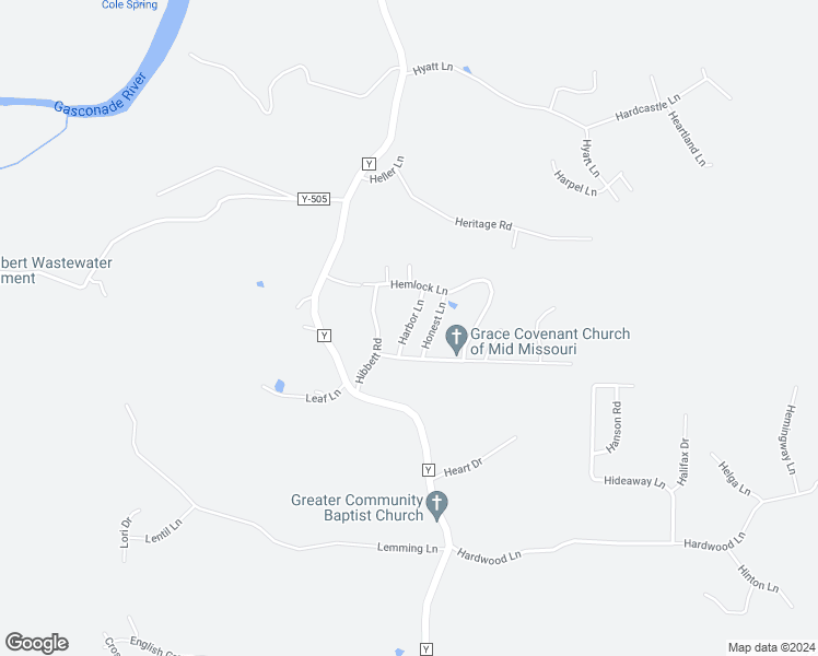 map of restaurants, bars, coffee shops, grocery stores, and more near 20958 Harbor Lane in Saint Robert