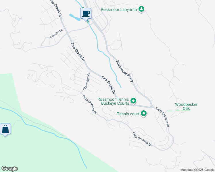 map of restaurants, bars, coffee shops, grocery stores, and more near 3301 Tice Creek Drive in Walnut Creek