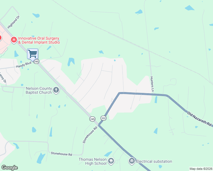 map of restaurants, bars, coffee shops, grocery stores, and more near 132 Whitney Drive in Bardstown