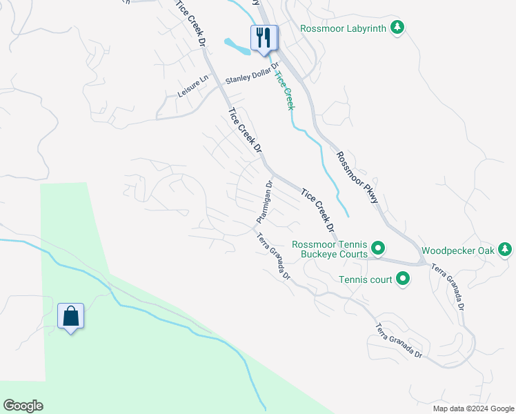 map of restaurants, bars, coffee shops, grocery stores, and more near 1641 Canyonwood Court in Walnut Creek