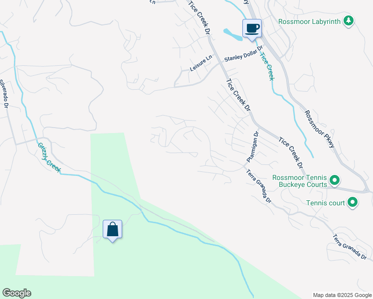 map of restaurants, bars, coffee shops, grocery stores, and more near 2841 Ptarmigan Drive in Walnut Creek