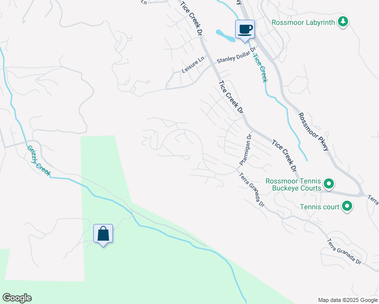 map of restaurants, bars, coffee shops, grocery stores, and more near 2865 Ptarmigan Drive in Walnut Creek