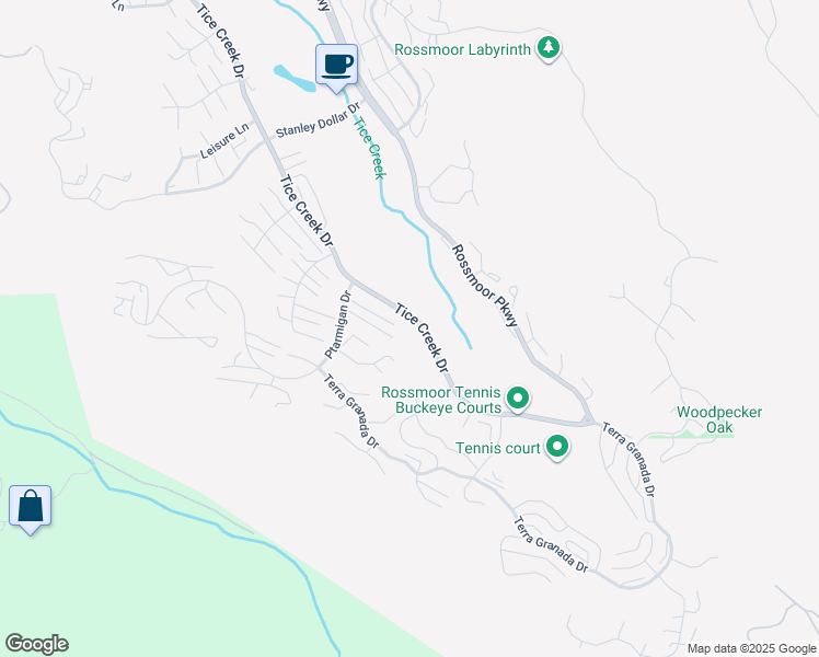 map of restaurants, bars, coffee shops, grocery stores, and more near 3265 Tice Creek Drive in Walnut Creek