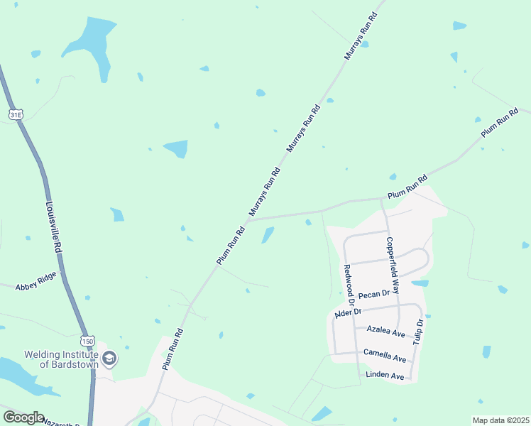 map of restaurants, bars, coffee shops, grocery stores, and more near 1001-1219 Plum Run Road in Bardstown