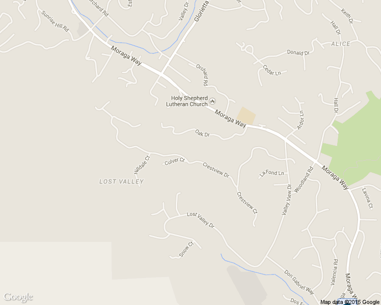 map of restaurants, bars, coffee shops, grocery stores, and more near 142 Crestview Drive in Orinda