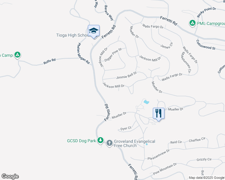map of restaurants, bars, coffee shops, grocery stores, and more near 12964 Jackson Mill Drive in Groveland