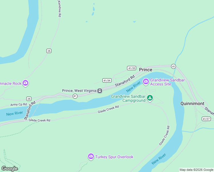 map of restaurants, bars, coffee shops, grocery stores, and more near 15 Depot Road in Prince