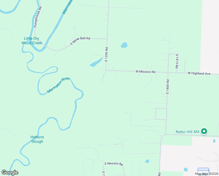 map of restaurants, bars, coffee shops, grocery stores, and more near 13590 East Mission Road in Nevada