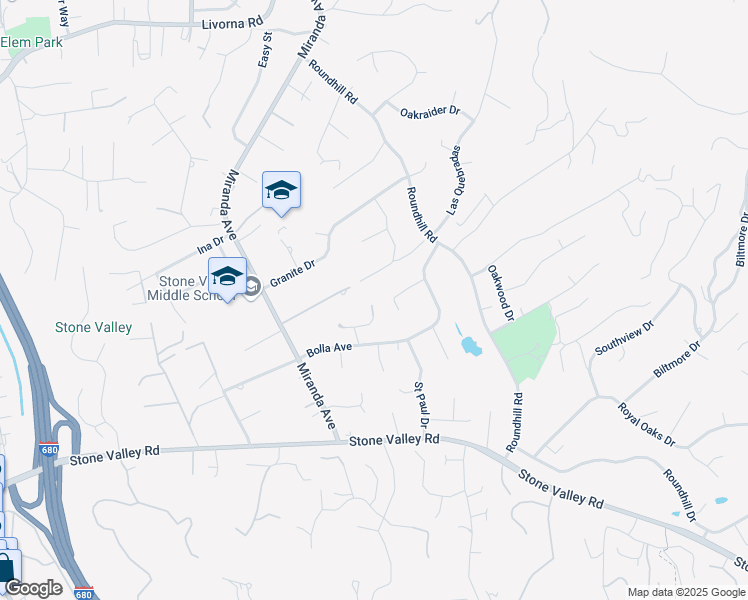 map of restaurants, bars, coffee shops, grocery stores, and more near 172 East Lane in Alamo