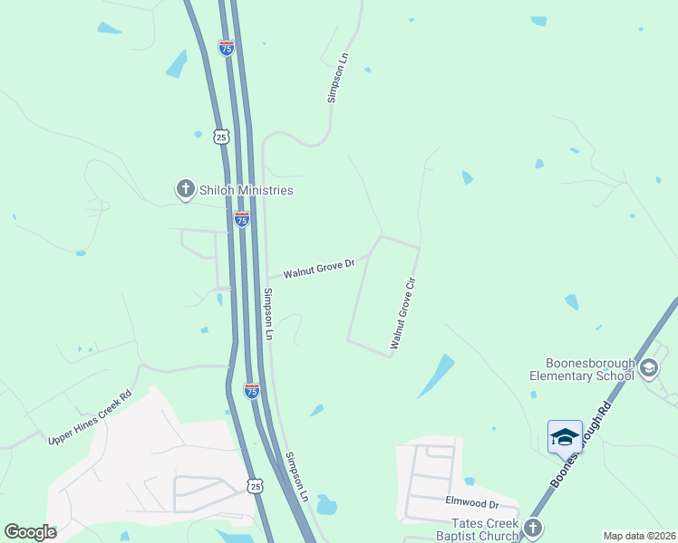 map of restaurants, bars, coffee shops, grocery stores, and more near 1025 Walnut Grove Circle in Richmond