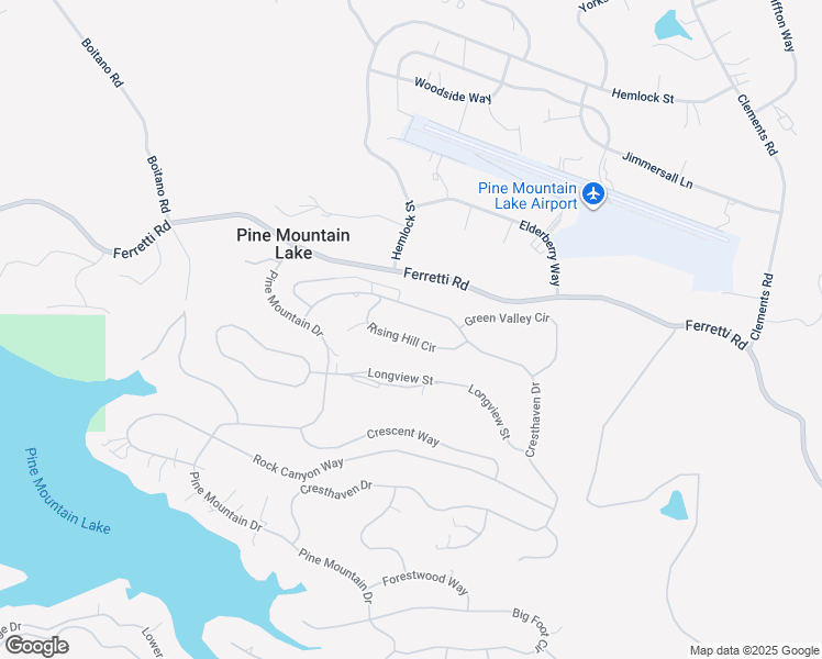 map of restaurants, bars, coffee shops, grocery stores, and more near 20735 Rising Hill Cir in Groveland-Big Oak Flat