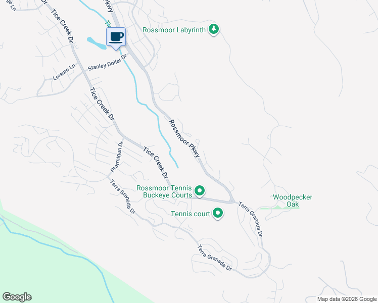 map of restaurants, bars, coffee shops, grocery stores, and more near 3333 Rossmoor Parkway in Walnut Creek