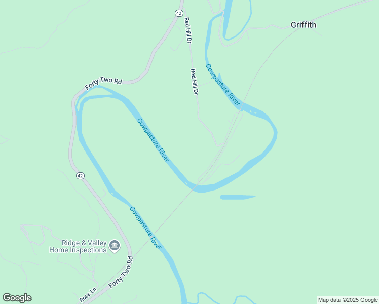 map of restaurants, bars, coffee shops, grocery stores, and more near Red Hill Drive in Alleghany County
