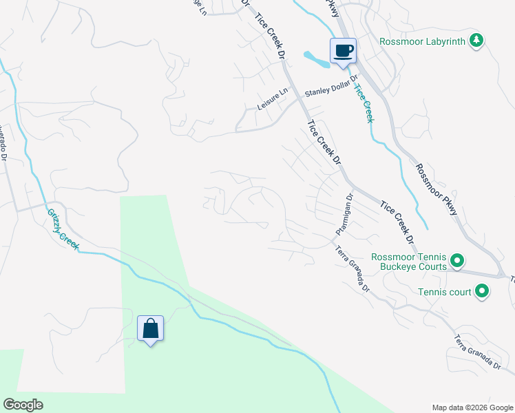 map of restaurants, bars, coffee shops, grocery stores, and more near Ptarmigan Drive in Walnut Creek