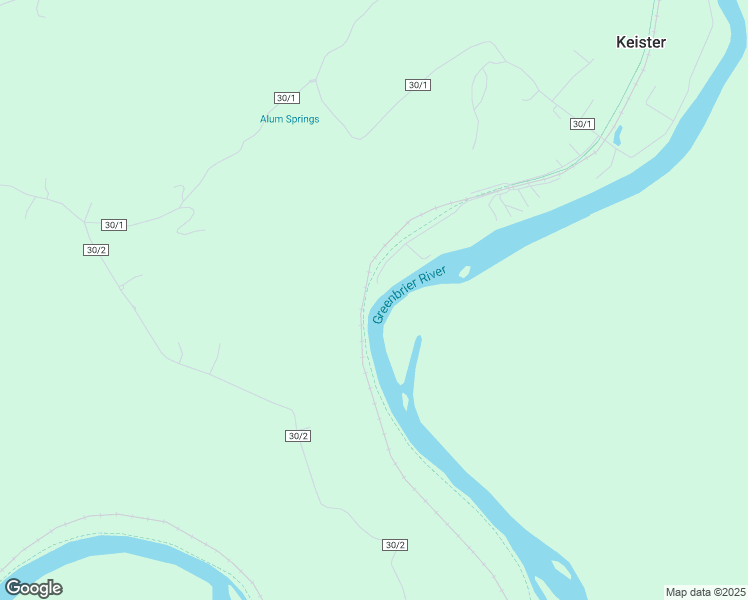map of restaurants, bars, coffee shops, grocery stores, and more near Greenbrier River Trail in Lewisburg
