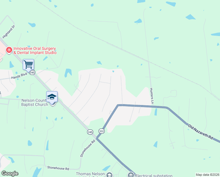 map of restaurants, bars, coffee shops, grocery stores, and more near 132 Whitney Drive in Bardstown