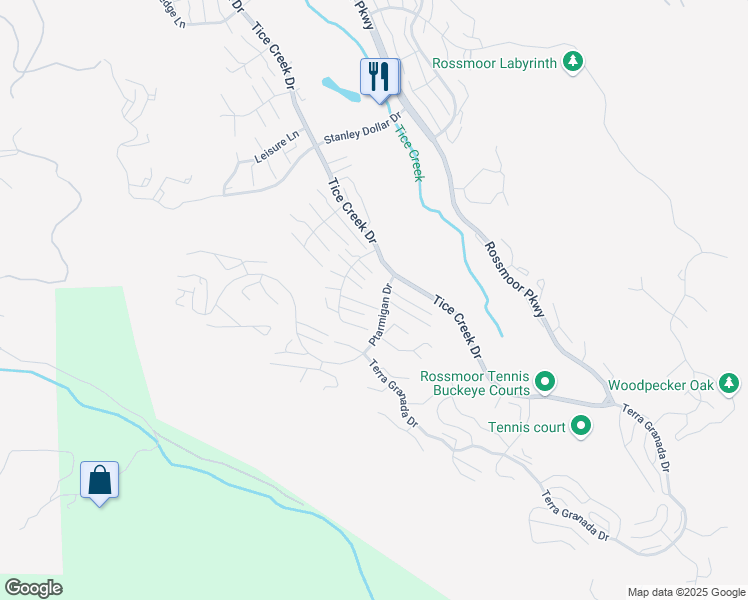 map of restaurants, bars, coffee shops, grocery stores, and more near 1400 Ptarmigan Drive in Walnut Creek