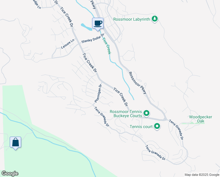 map of restaurants, bars, coffee shops, grocery stores, and more near 1129 Ptarmigan Drive in Walnut Creek