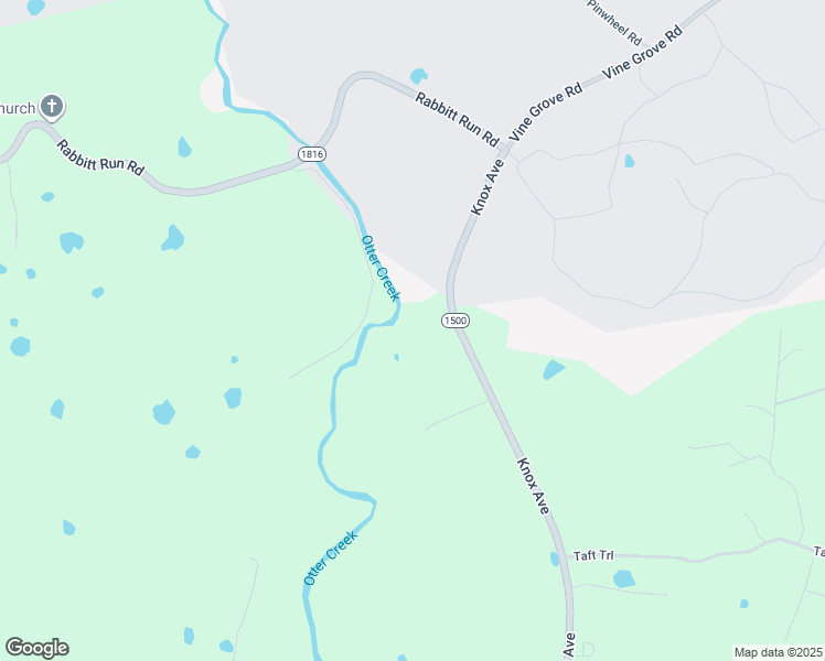 map of restaurants, bars, coffee shops, grocery stores, and more near 3455 Knox Avenue in Vine Grove