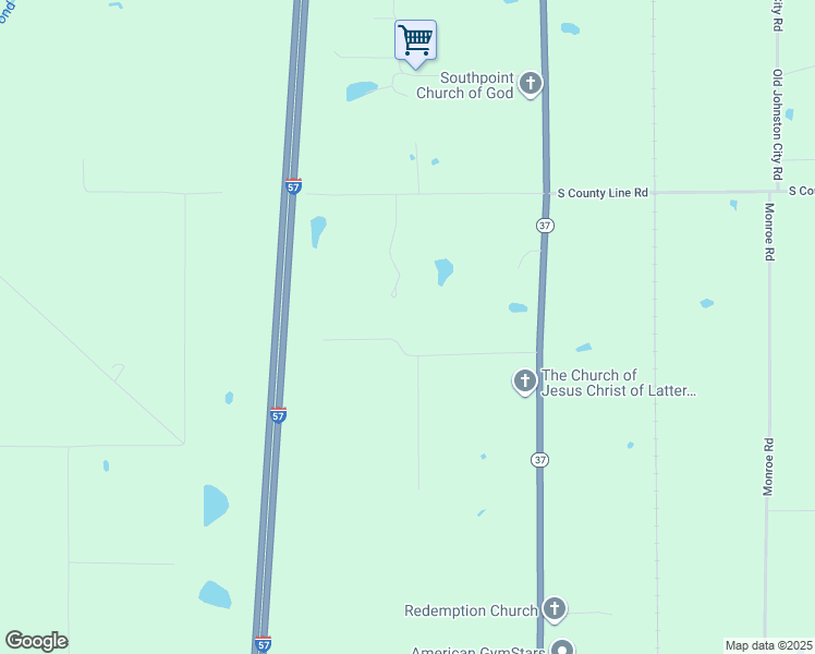map of restaurants, bars, coffee shops, grocery stores, and more near Lone Oak Terrace in West Frankfort