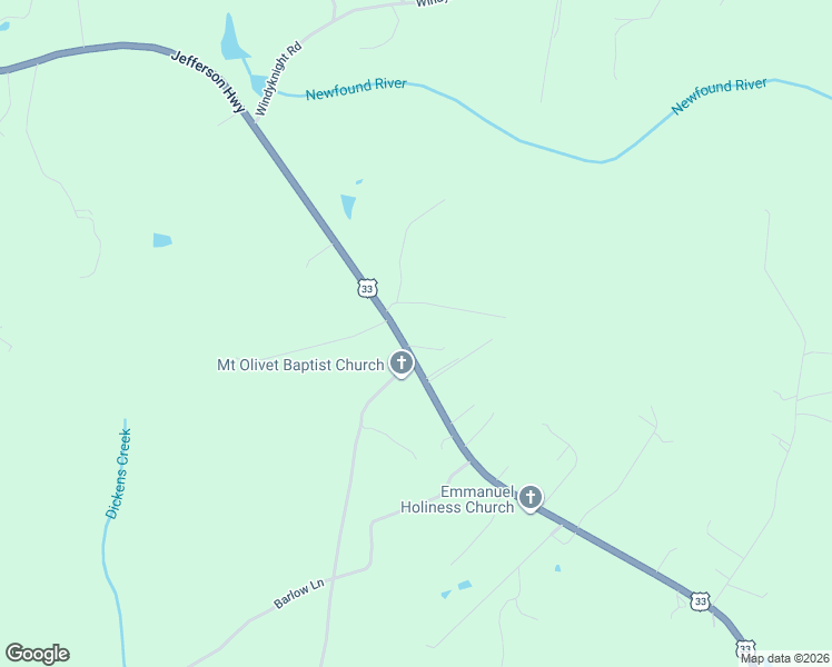 map of restaurants, bars, coffee shops, grocery stores, and more near 17459 Jefferson Highway in Montpelier