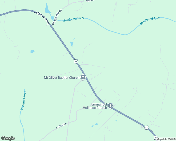 map of restaurants, bars, coffee shops, grocery stores, and more near 17459 Jefferson Highway in Montpelier