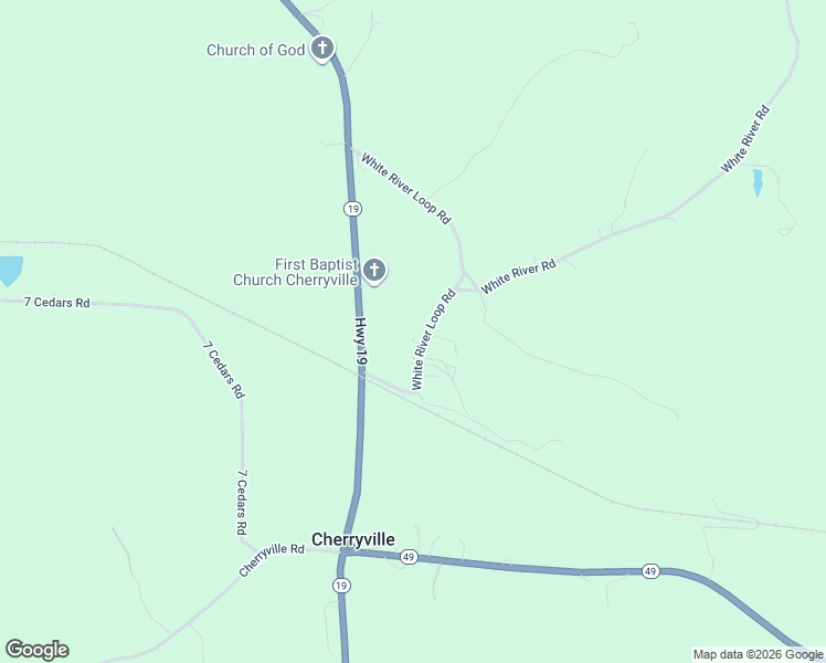 map of restaurants, bars, coffee shops, grocery stores, and more near 324 White River Loop Road in Davisville