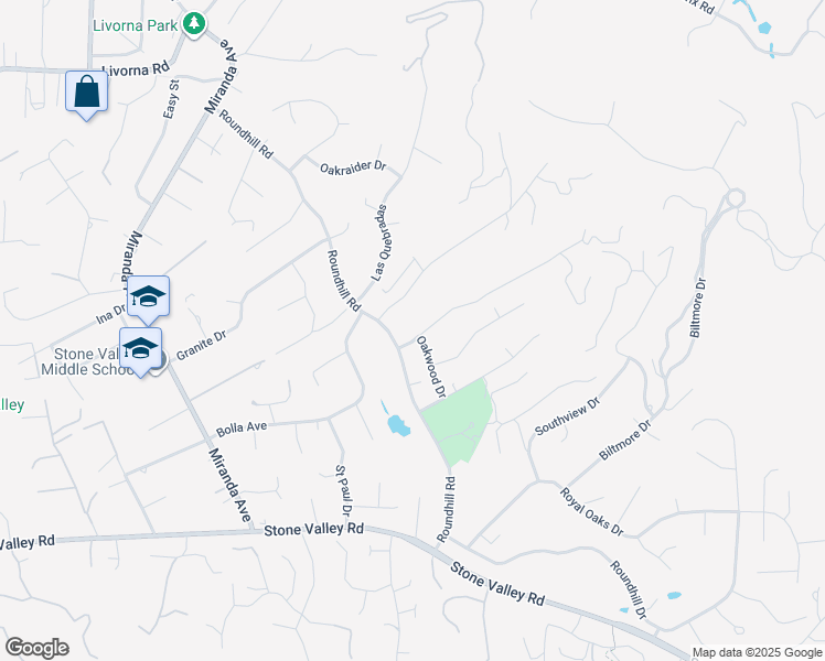 map of restaurants, bars, coffee shops, grocery stores, and more near 9 Saint Andrews Place in Alamo