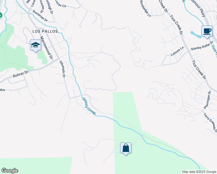 map of restaurants, bars, coffee shops, grocery stores, and more near 575 Morecroft Road in Lafayette