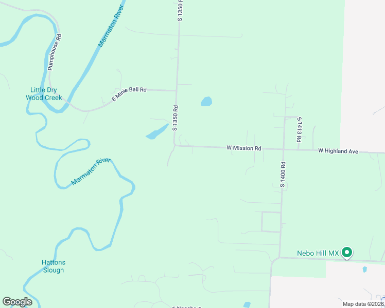 map of restaurants, bars, coffee shops, grocery stores, and more near 13590 East Mission Road in Nevada