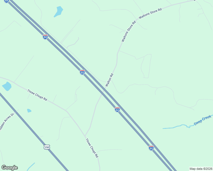 map of restaurants, bars, coffee shops, grocery stores, and more near Walton Road in Mineral