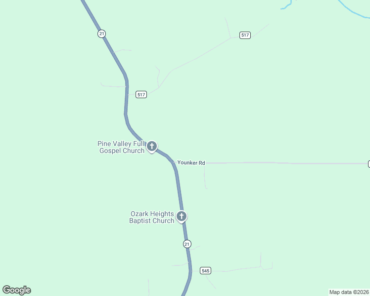 map of restaurants, bars, coffee shops, grocery stores, and more near 10041 Cavern Road in Potosi
