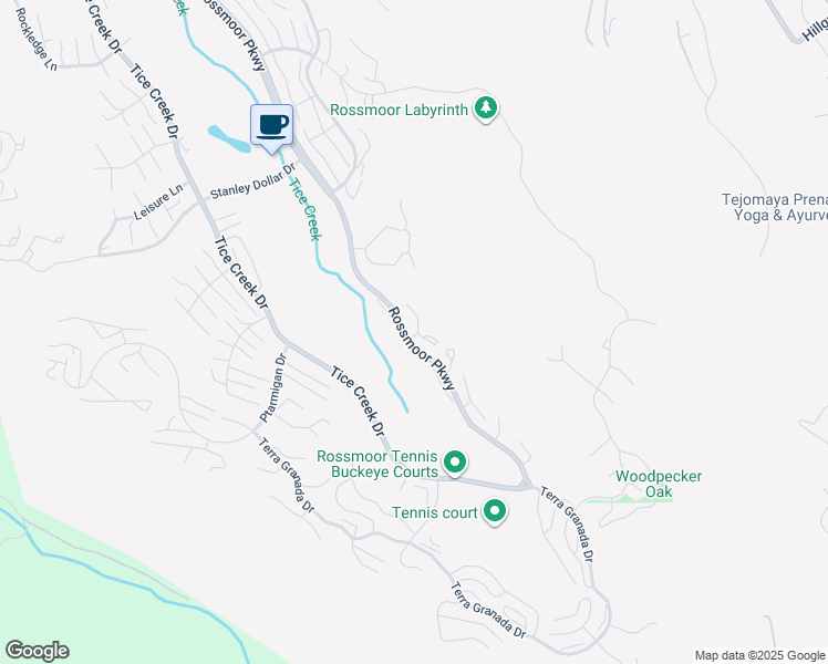 map of restaurants, bars, coffee shops, grocery stores, and more near 3258 Rossmoor Parkway in Walnut Creek