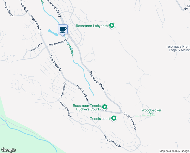 map of restaurants, bars, coffee shops, grocery stores, and more near 3258 Rossmoor Parkway in Walnut Creek