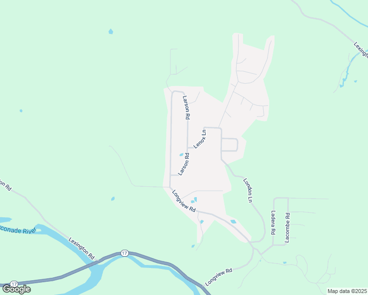 map of restaurants, bars, coffee shops, grocery stores, and more near 21046 Larson Road in Waynesville